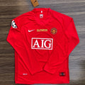 Manchester United Cristiano Ronaldo #7 2007/08 UCL Final Home red Jersey
